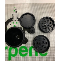 **Loose Top** Plastic Grind Cone Grinder w/ Pokey & Bowl Filler